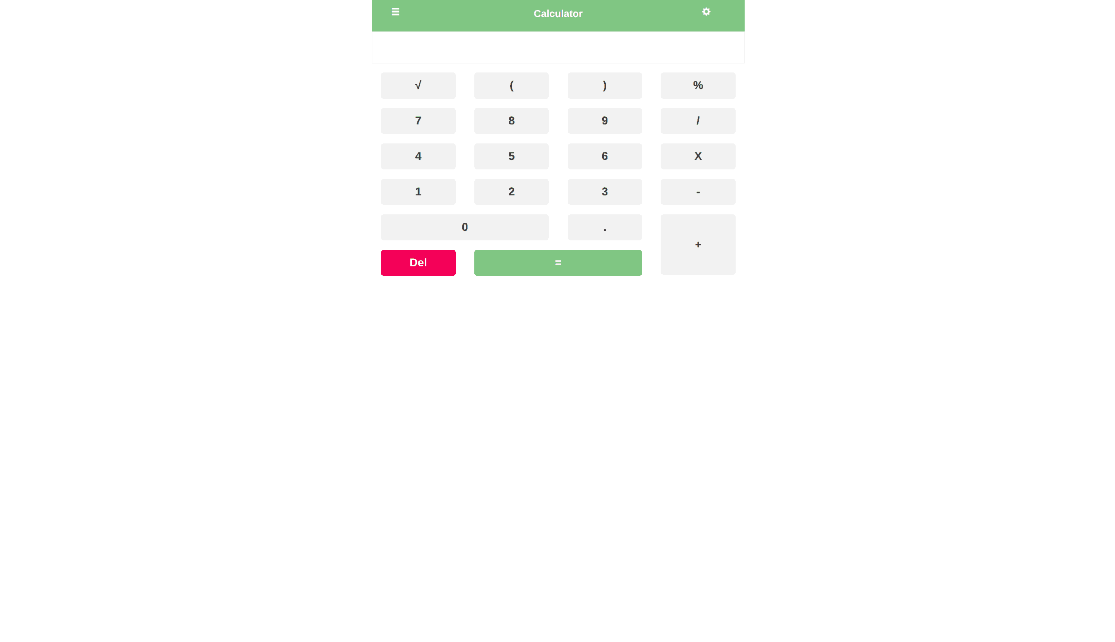 Calculator Application